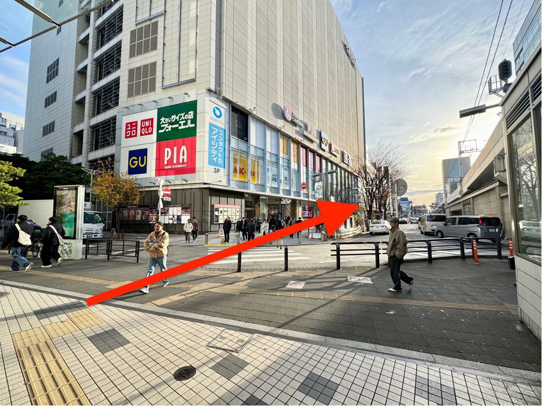 川崎駅からの道のり