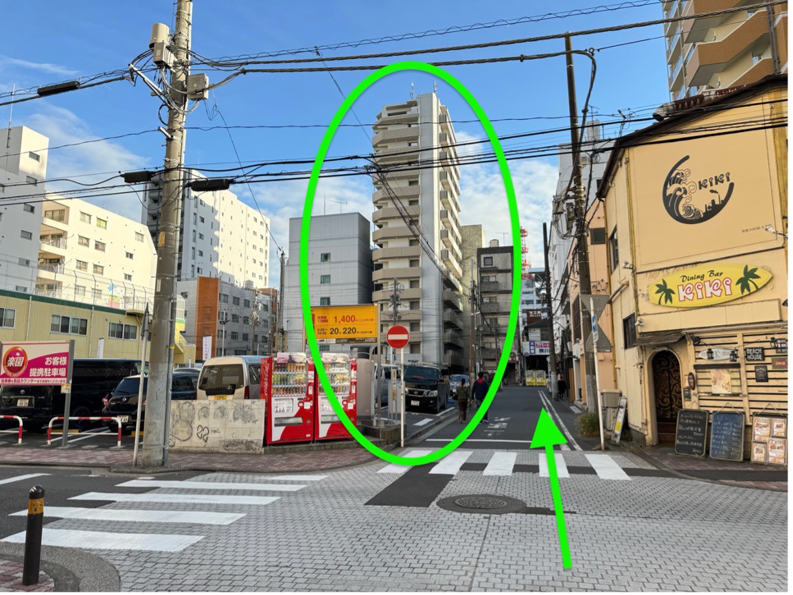 川崎駅からの道のり