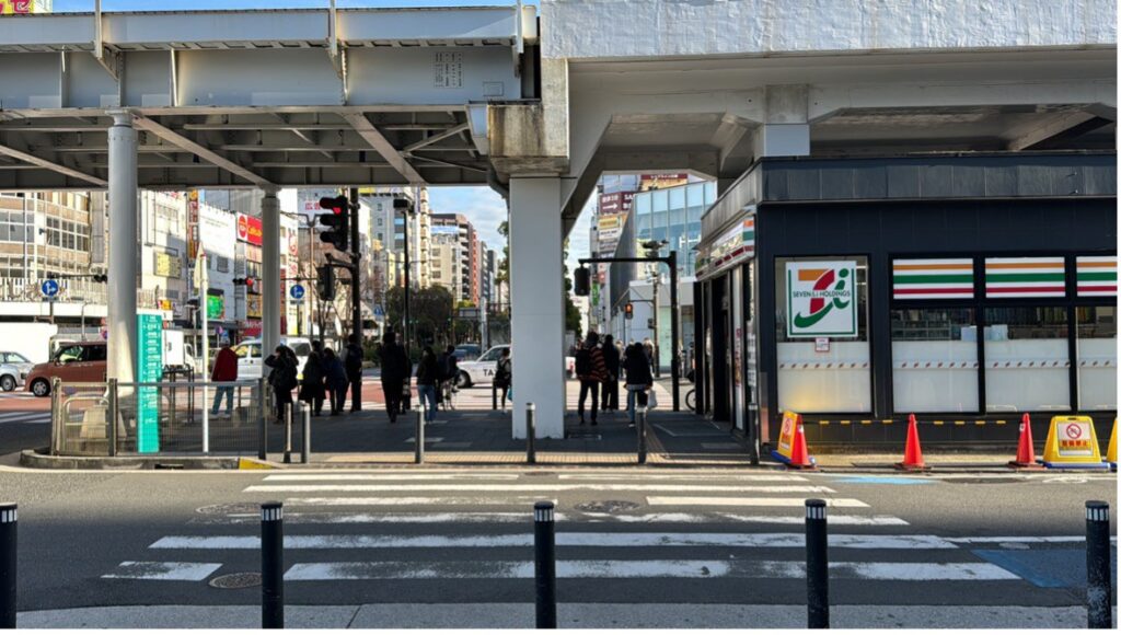 川崎駅からの道のり