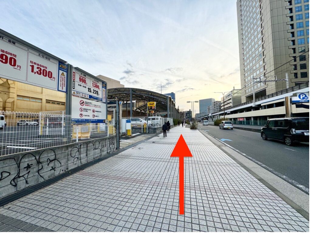 川崎駅からの道のり